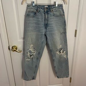Zara ripped jeans
